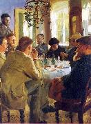 Peter Severin Kroyer The Artists Luncheon oil painting artist
